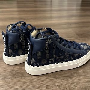 Chloe Lauren Lace Mid Top Sneakers
